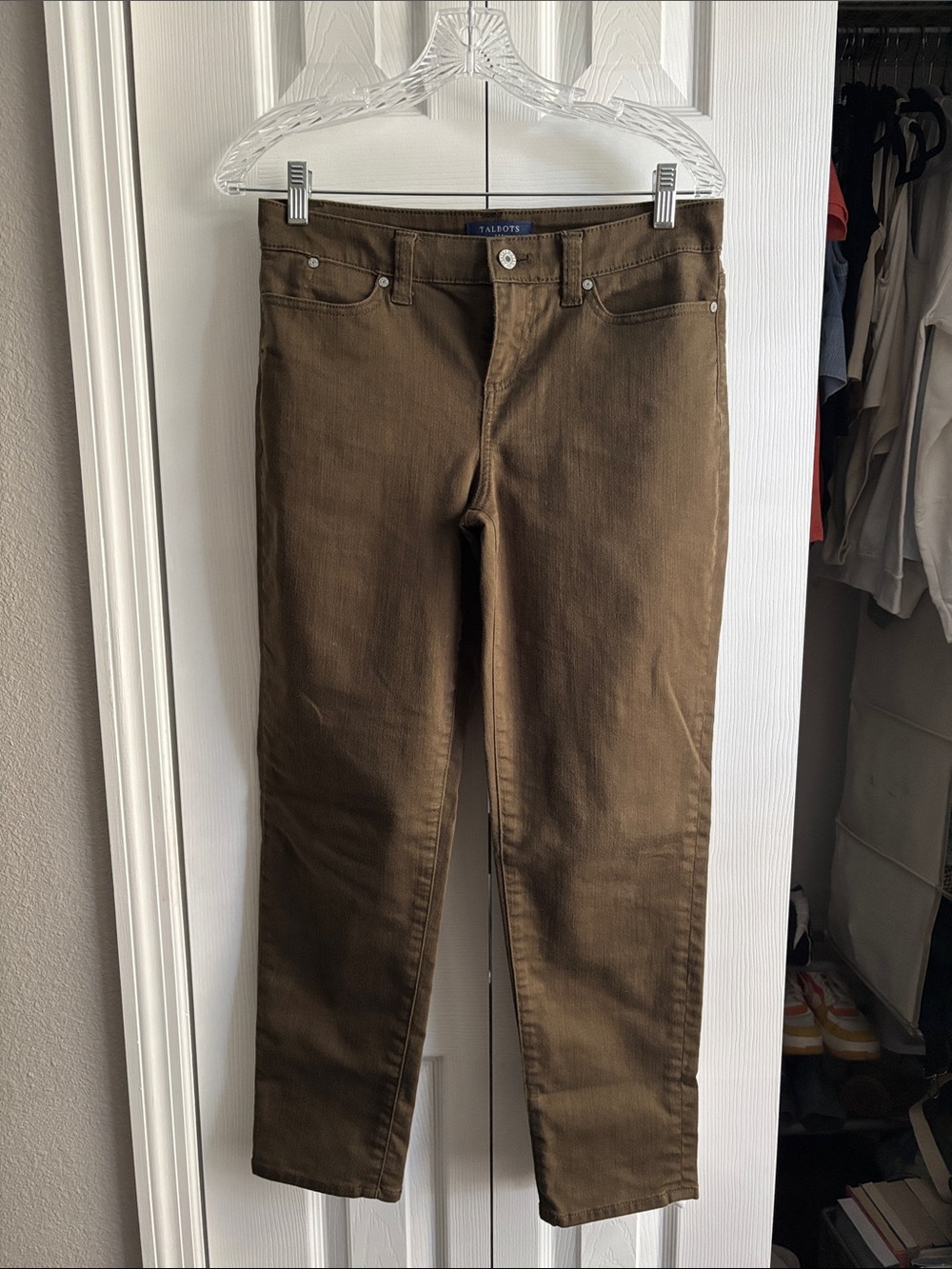 Talbots Brown Slim Straight Jeans